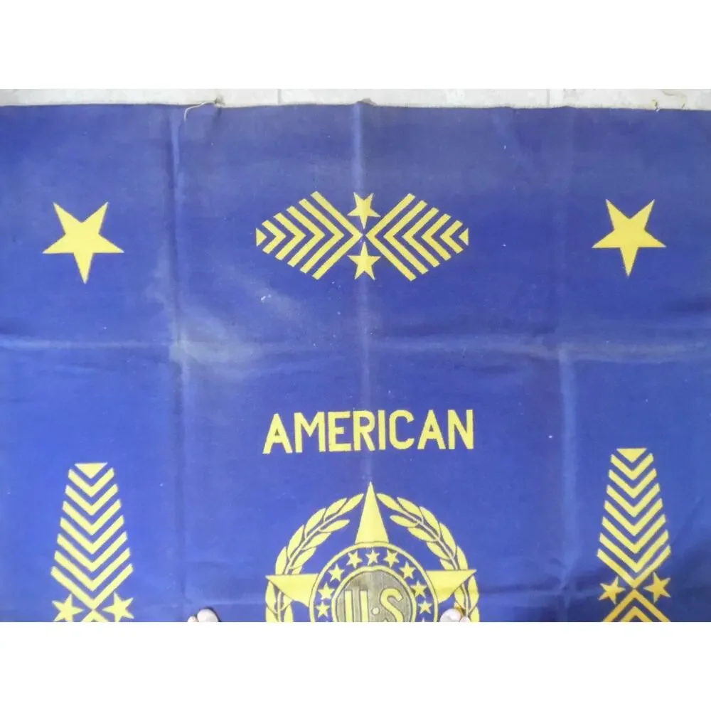 Antique American Legion Blanket Wool 72x55 Pendleton? Vintage